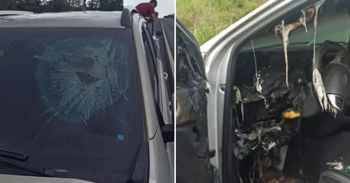 [VÍDEO] Caminhonete derrete em Goiás após ser atingida por raio com motorista dentro