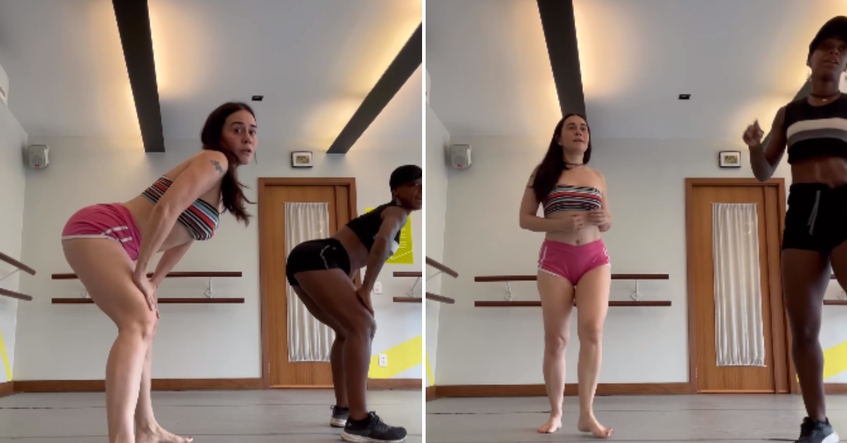[VÍDEO] Alessandra Negrini surge em aula de dança e rebolado surpreende fãs: “Quem não sabe, aprende”