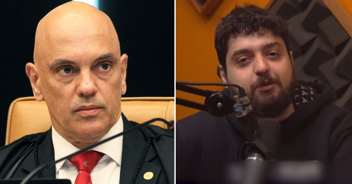 Alexandre de Moraes manda bloquear redes sociais de Monark e o proíbe de espalhar fake news
