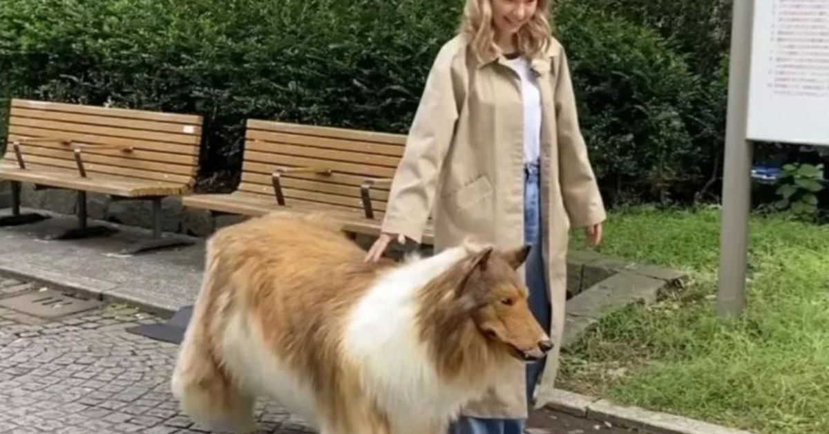 [VÍDEO] Japonês que gastou valor exorbitante para se transformar em cachorro faz seu 1º passeio na rua