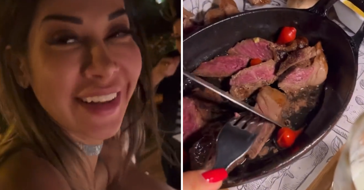 [VÍDEO] Maíra Cardi é criticada pelos internautas após cortar carne para Thiago Nigro comer: “Grito de socorro”