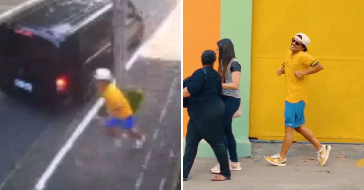 Câmera de segurança vaza bastidores de Bruno Mars gravando vídeo nas ruas de SP: “Sem medo de ser assaltado”