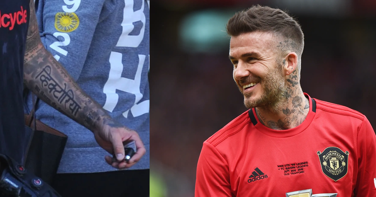 Tatuagem David Beckham (Foto: Reprodução/Getty).