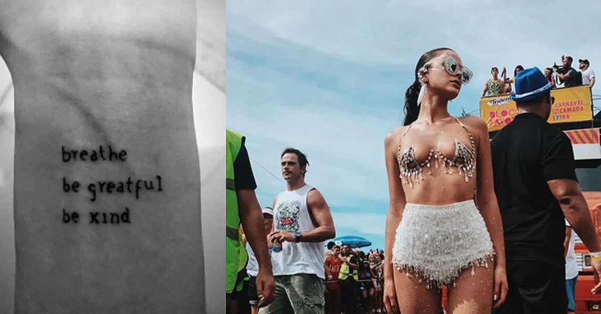 Tatuagem Bruna Marquezine. Foto: (Reprodução/Instagram).