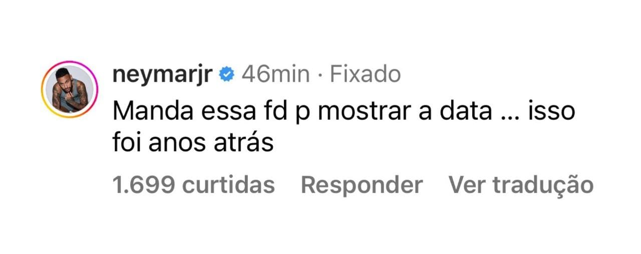 Neymar reage após sofrer exposed de conversa com influenciadora - Foto: Reprodução/X