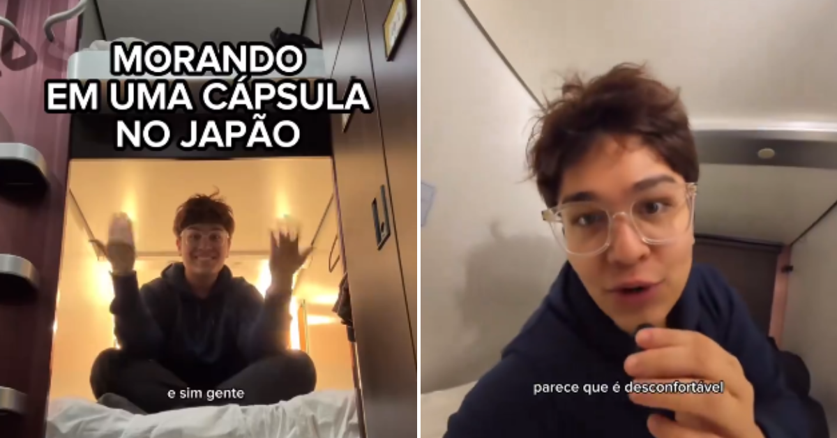 [VÍDEO] Brasileiro viraliza ao mostrar para a web como é morar em uma ‘cápsula’ no Japão