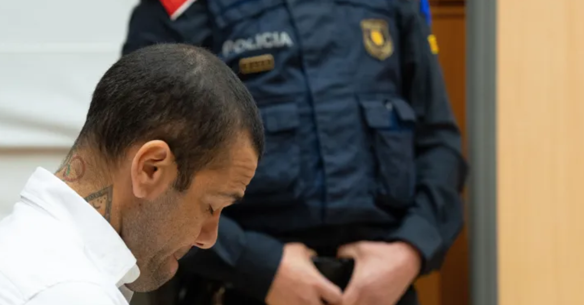 Daniel Alves em julgamento na Espanha - Foto: D.Zorrakino. POOL / Europa Press