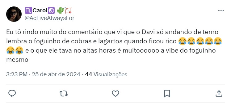 Web aponta semelhanças entre Davi e Foguinho - Foto: X