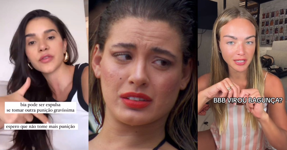 Após Beatriz tomar mais uma punição gravíssima, ex-BBBs apontam regra do reality e alertam - Fotos: Reprodução/X/TikTok/Globo