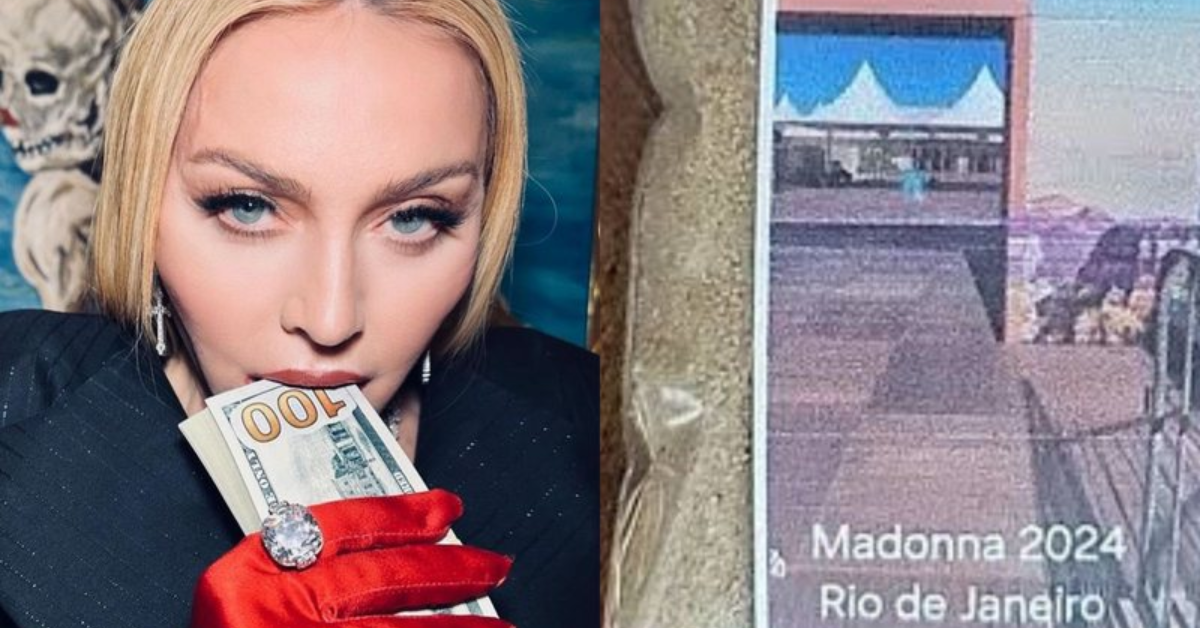 Saiba o valor da areia do show de Madonna em Copacabana que foi colocada à venda como item raro