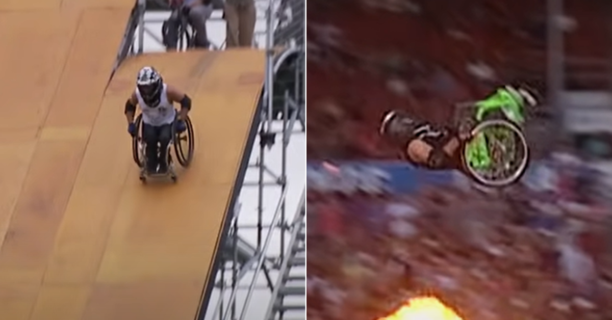 [VÍDEO] Conheça o esporte radical onde cadeirantes saltam em rampas e fazem manobras incríveis