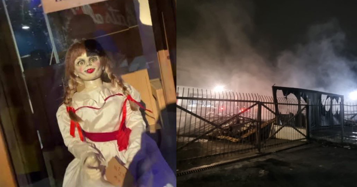 Boneca Annabelle original estava na exposição “Casa Warner”, que foi atingida por um incêndio no Rio de Janeiro