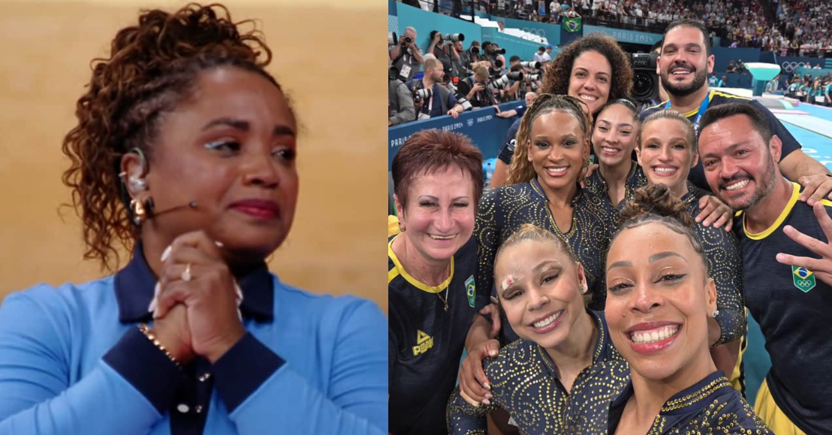 Equipe da Globo vai às lágrimas ao vivo com conquista inédita na Ginástica Artística - Foto: Reprodução