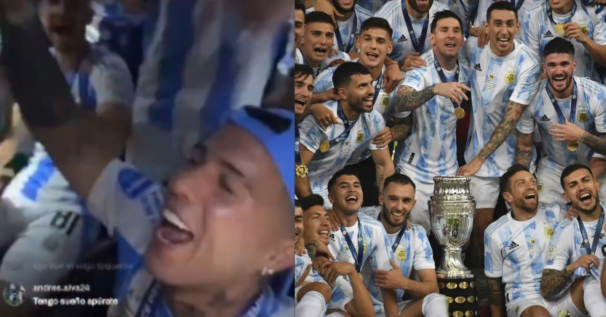 [VÍDEO] Após título da Copa América, jogadores da Argentina cantam música racista em festa