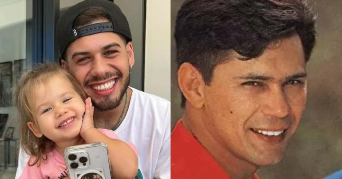 [VÍDEO] Zé Felipe revela reação que teve ao ver interação da filha com Tio Leandro, falecido há 26 anos: “Larguei ela lá”