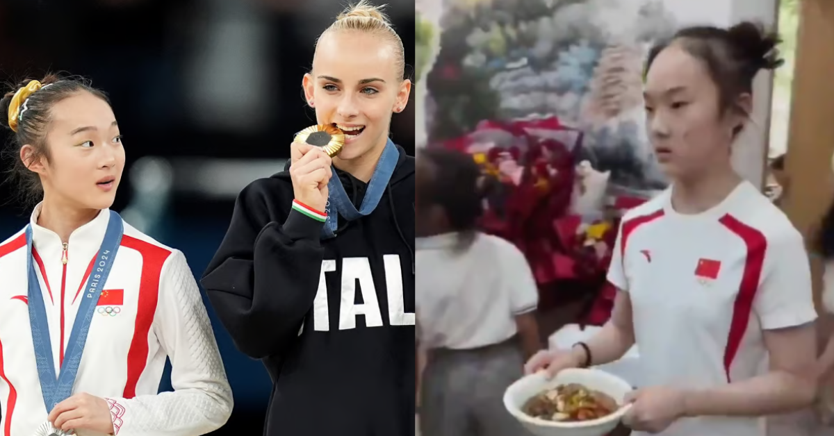 [VÍDEO] Ginasta chinesa medalhista em Paris volta a trabalhar em restaurante após as Olimpíadas