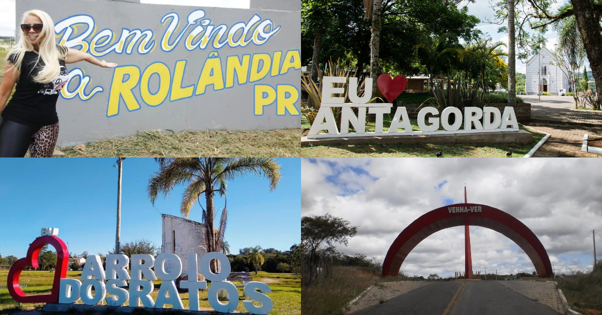 Cidades brasileiras com nomes engraçados - Foto: Reprodução