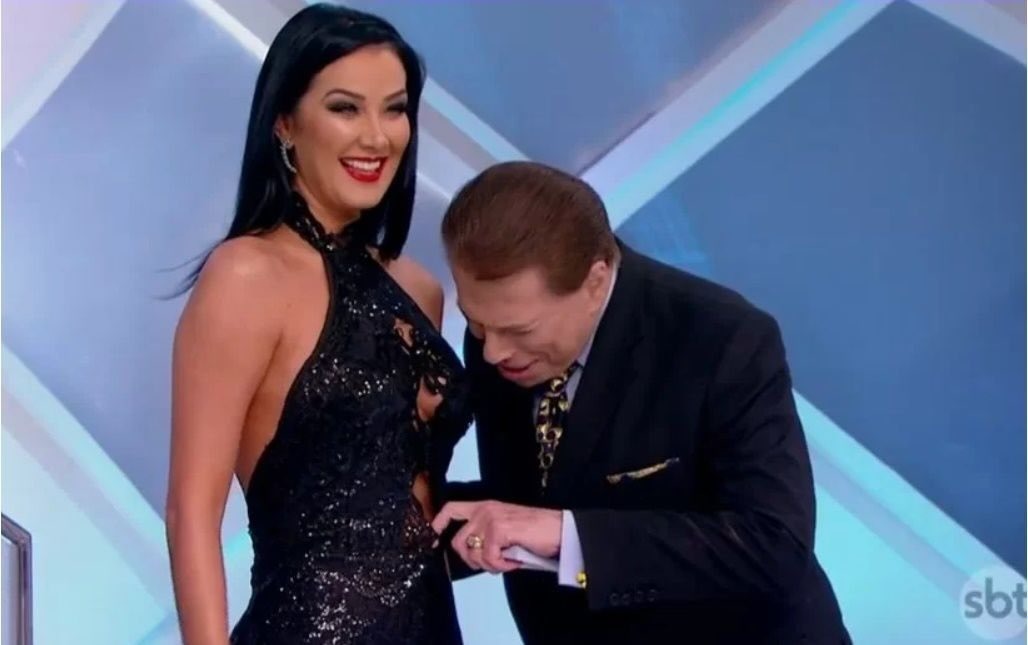 Silvio Santos e Helen Ganzarolli - Foto: Reprodução