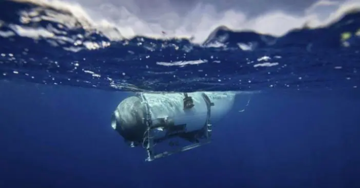 O submarino Titan, da OceanGate tentava alcançar os destroços do Titanic, quando implodiu - Foto: Reprodução/Instagram