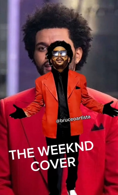 Bruce, o Artista como The Weeknd - Foto: Reprodução