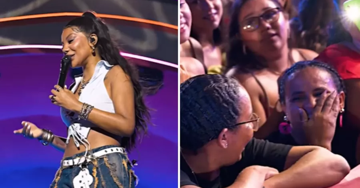 [VÍDEO] Ludmilla brinca com briga de ex-namoradas no show e viraliza; assista