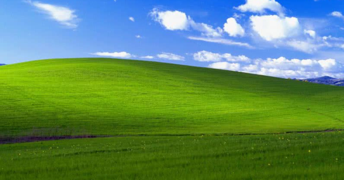 Saiba como está a colina do papel de parede do Windows XP 27 anos depois