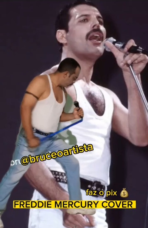 Bruce, o Artista como Freddie Mercury - Foto: Reprodução