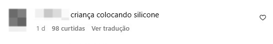 Kamylinha coloca silicone e causa revolta - Foto: Instagram