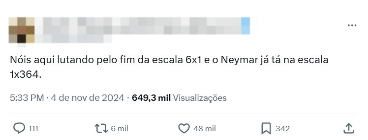 Internautas debocham de Neymar - Foto: X