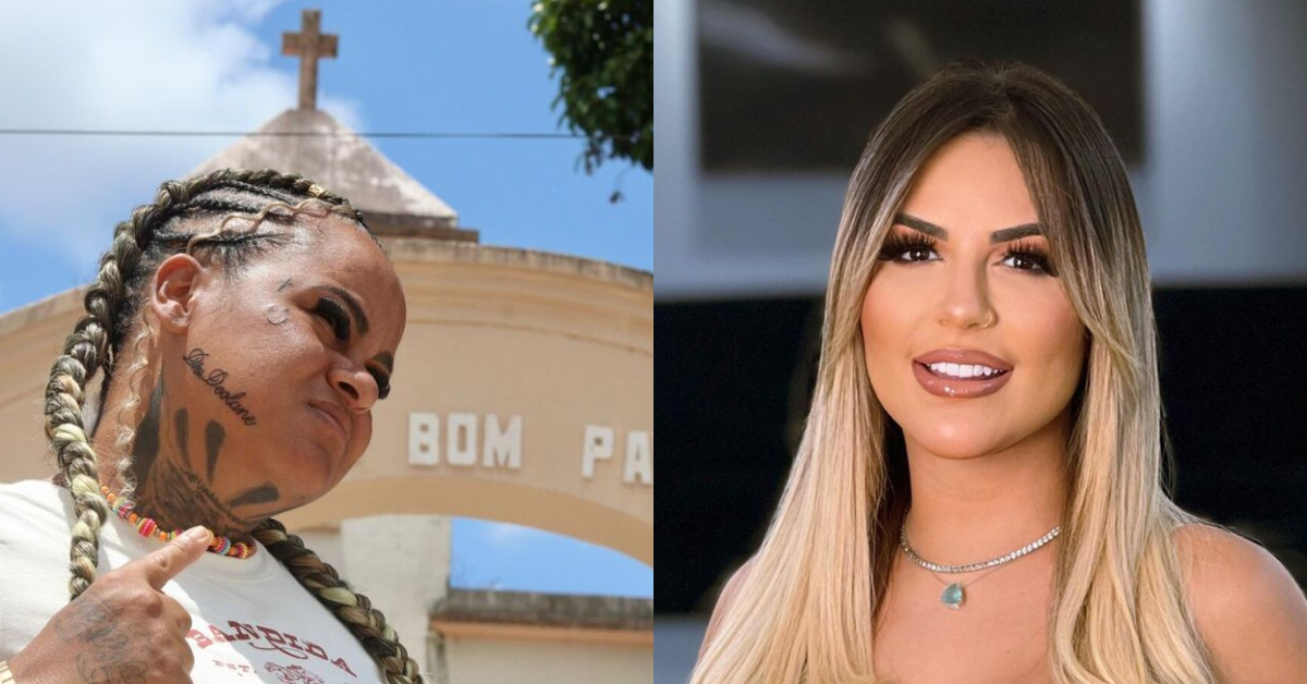 Andressa Boston tatuou o nome da influenciadora no rosto - Foto: Júnior Soares/Folha de Pernambuco/Instagram