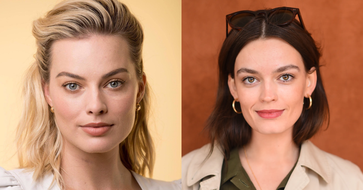 As atrizes Margot Robbie e Emma Mackey - Foto: Reprodução/Stephane Cardinale - Corbis