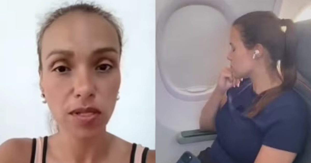 Mãe da criança que queria a janela do avião se pronuncia após polêmica - Foto: Reprodução