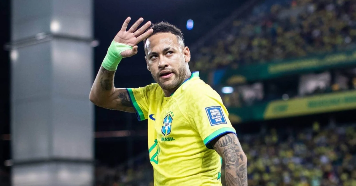 Neymar em uma das últimas vezes que entrou em campo pela Seleção Brasileira, em outubro de 2023 - Foto: IMAGO / nogueirafoto