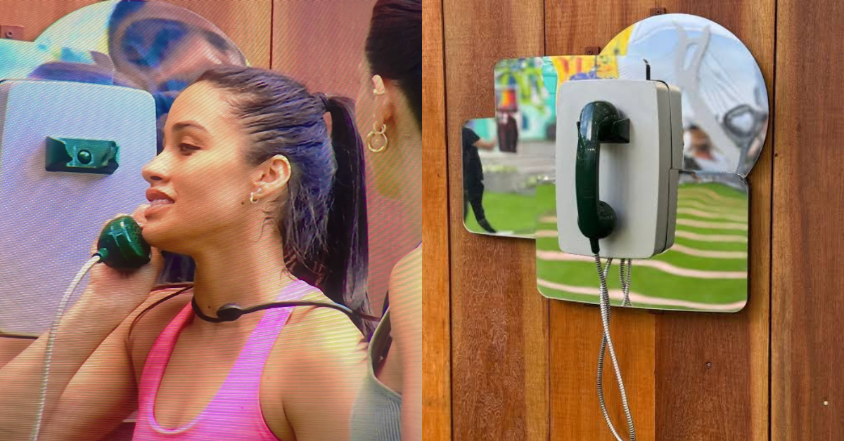 Eva atende ao Big Fone do BBB 25 nesta quarta-feira (29) — Foto: Globo