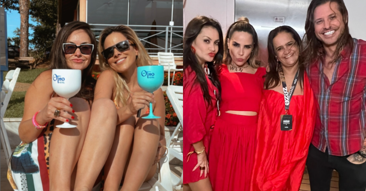 Renata Brás em fotos com Wanessa Camargo e Dado Dolabella - Foto: Instagram