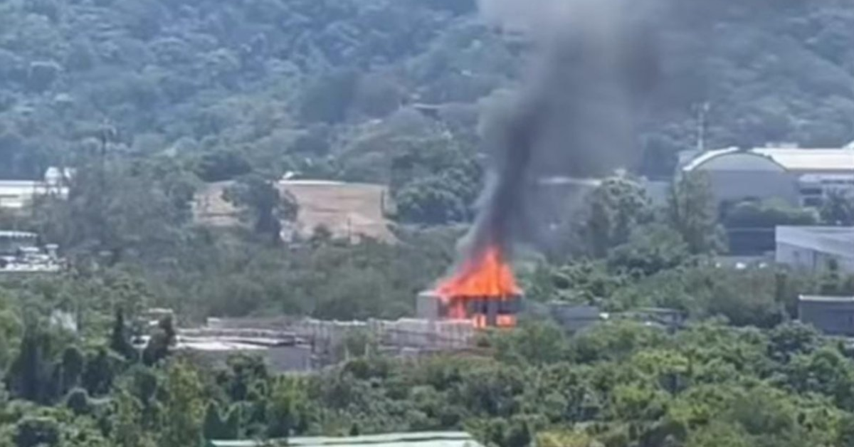 Incêndio nos Estúdios Globo, antigo Projac - Foto: Reprodução