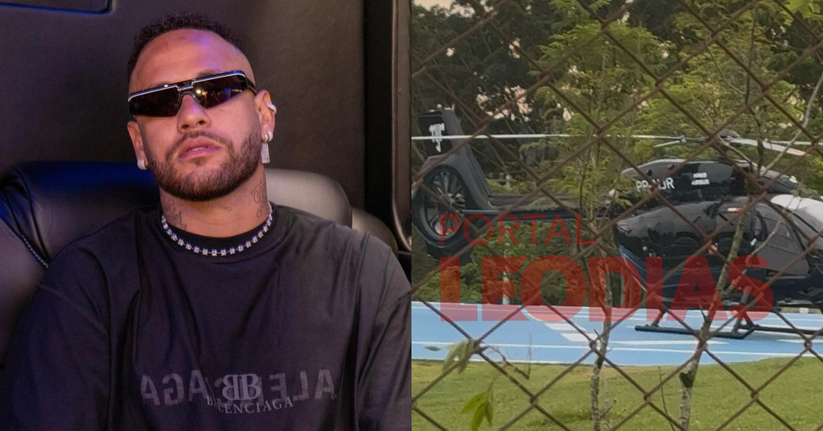 Helicóptero de Neymar na chácara - Foto: Portal LeoDias