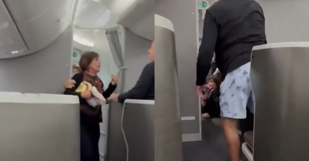 Confusão em avião termina com dois expulsos de voo em Guarulhos — Foto: Reprodução