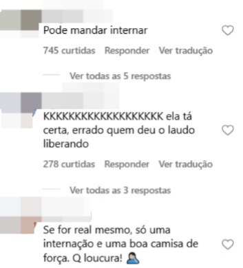 Reação da web - Foto: Instagram