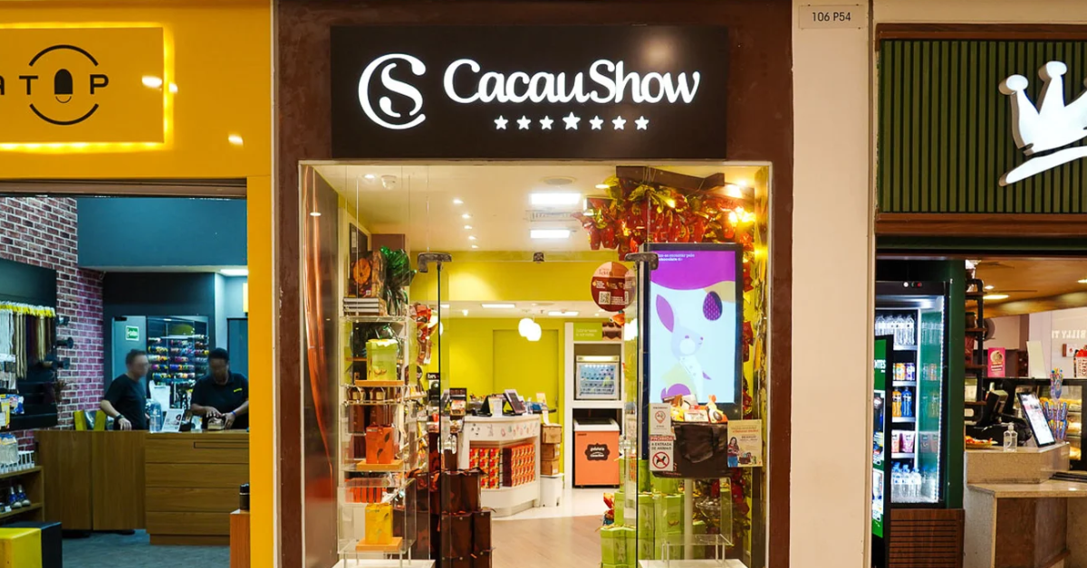 Fachada de loja da Cacau Show - Foto: Reprodução