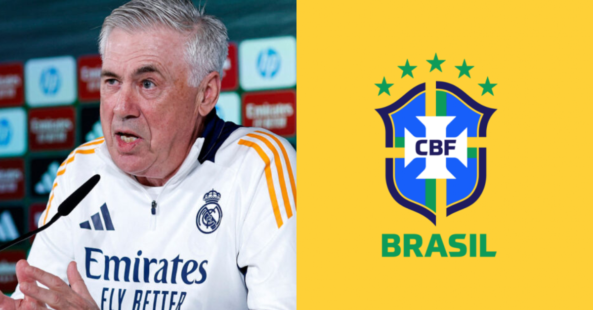 Carlo Ancelotti anunciou a saída do Real Madrid e acordo com a Seleção Brasileira - Foto: AFP