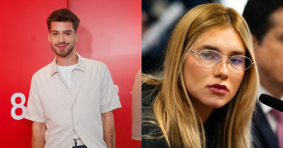 João Guilherme curte vídeo que lista supostos crimes de Virgínia — Foto: gshow/Hugo Barreto/Metrópoles