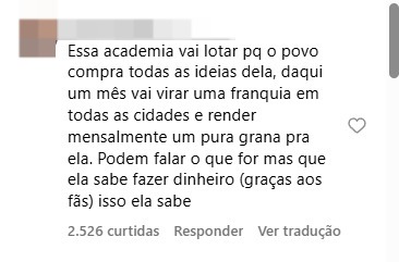 Internauta comenta - Foto: Instagram