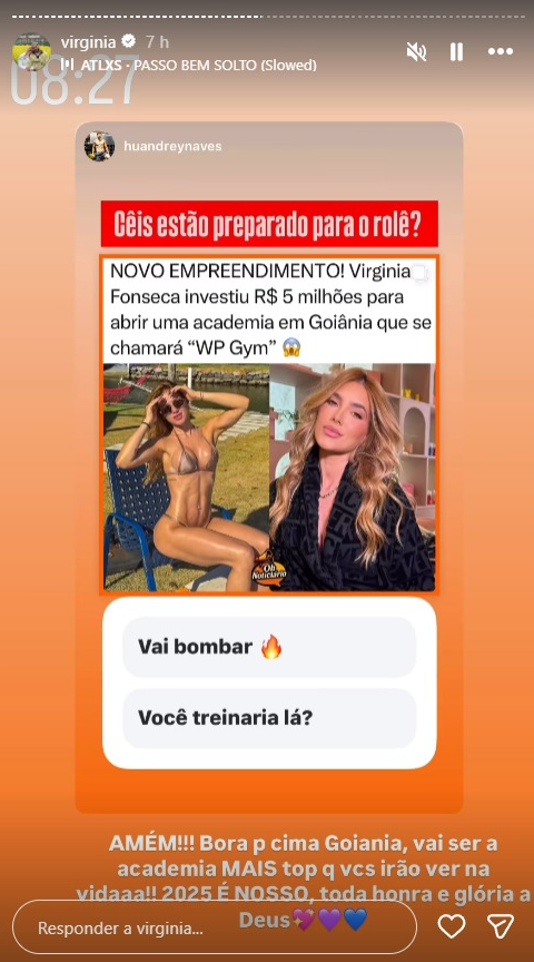 Virginia Fonseca abrirá academia de luxo - Foto: Reprodução