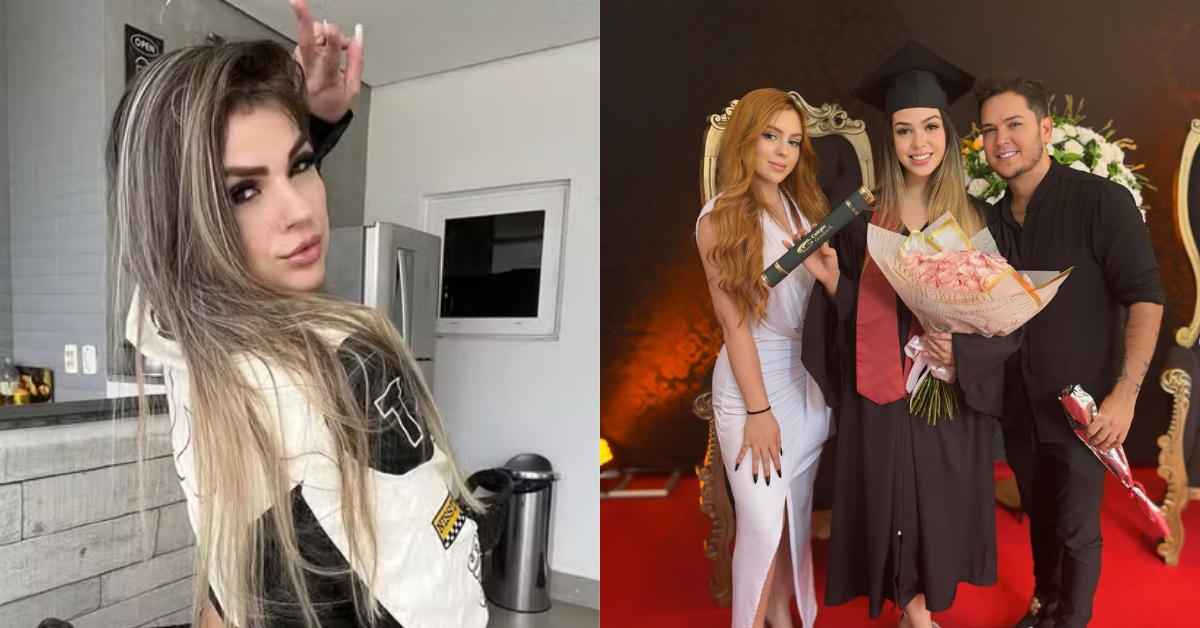 Karen Martins e Belinho trocaram acusações nas redes sociais após término conturbado — Foto: Reprodução Instagram