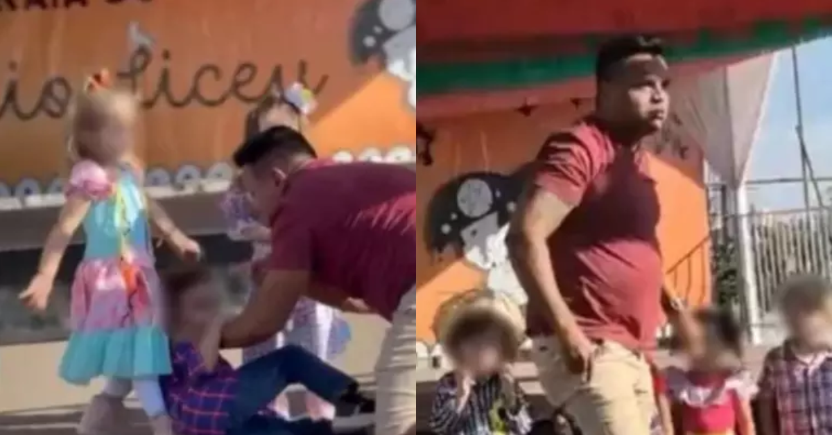 Advogada de homem que agrediu criança em festa junina no DF revela verdadeira motivação - Foto: Reprodução
