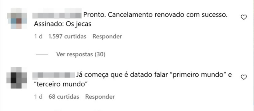 Internautas reagem - Foto: Instagram
