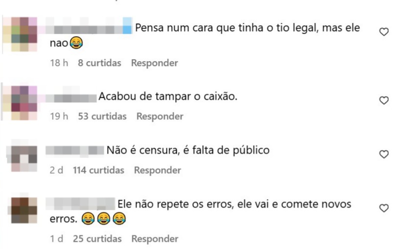 Reação da web - Foto: Instagram