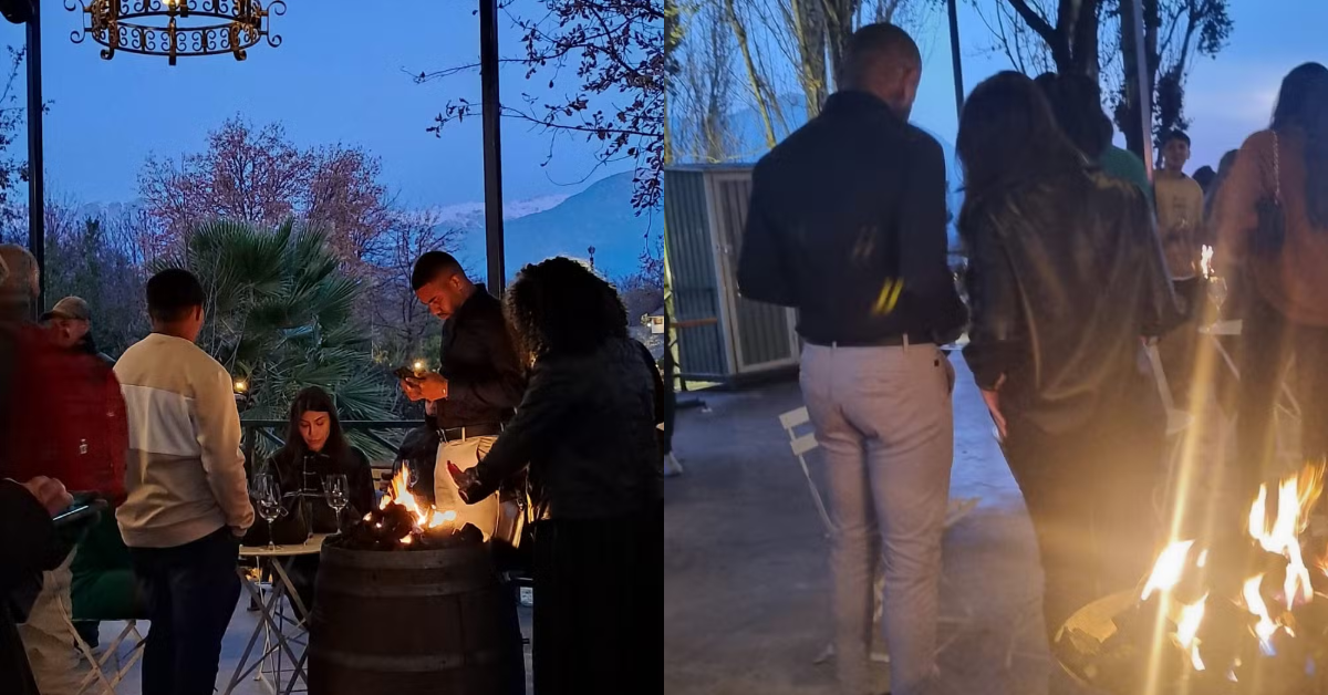 Campeão do 'BBB', Davi Brito surge com morena em noite de vinho no Chile — Foto: EXTRA