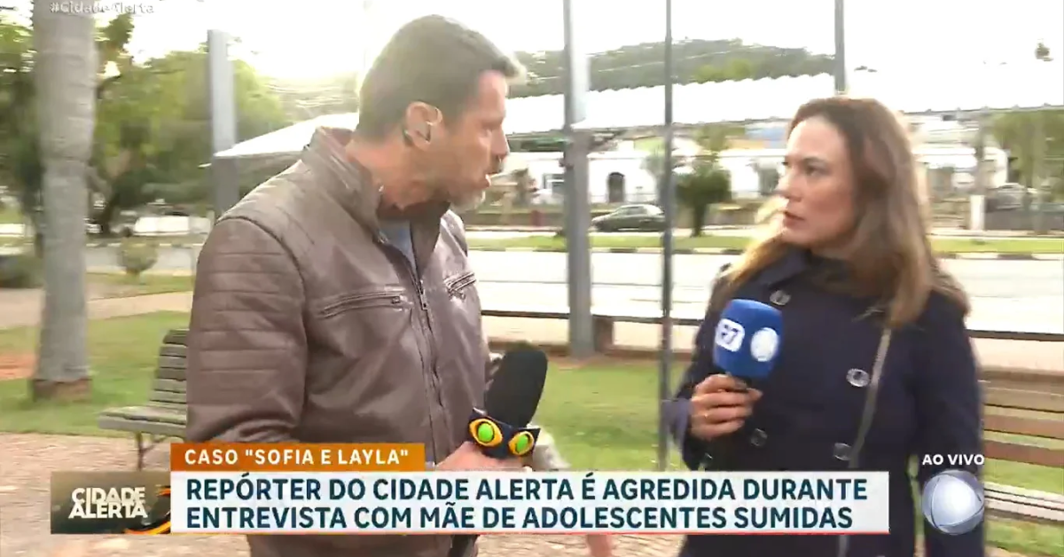 [VÍDEO] Xingamento e correria: Veja o início da briga entre repórteres da Record e da Band